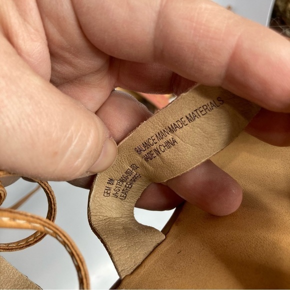 Latigo gem leather sandals lace up size 8 - Picture 4 of 8